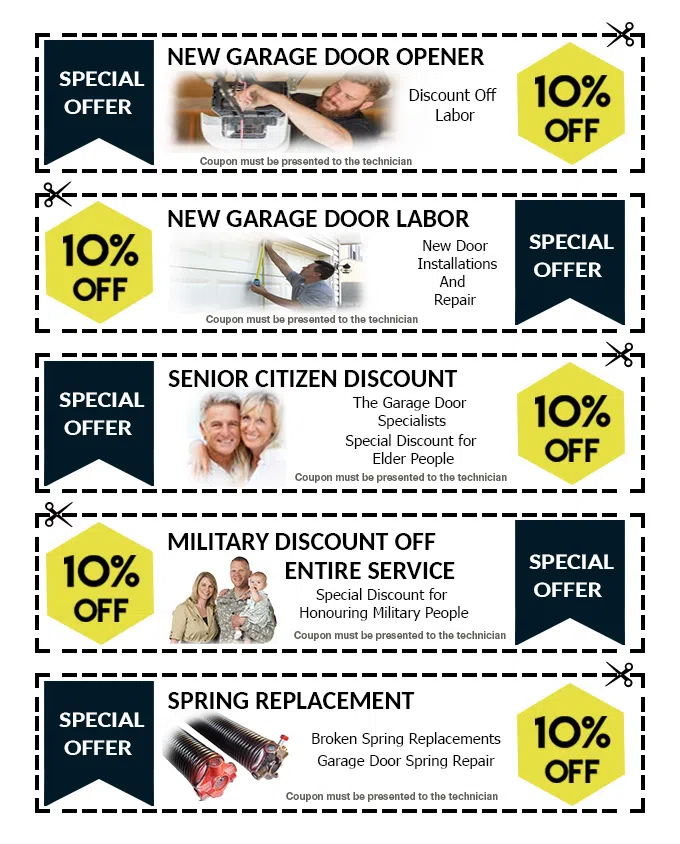 Garage Door & Opener Repairs San Mateo, CA 650-297-2379 - coupons
